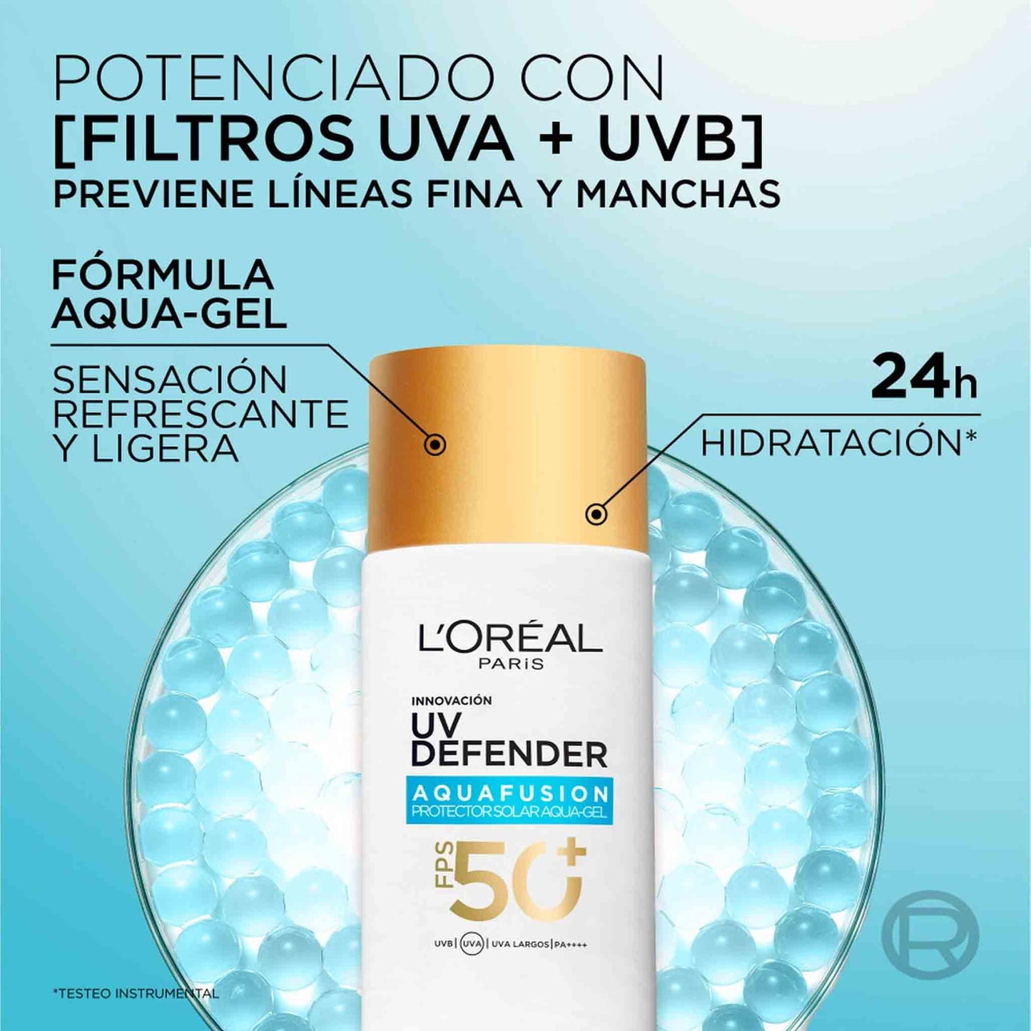 L'Oréal Paris UV Defender Aquafusion Protector Solar Diario FPS50+ 50 ml