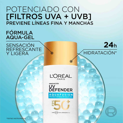 L'Oréal Paris UV Defender Aquafusion Protector Solar Diario FPS50+ 50 ml