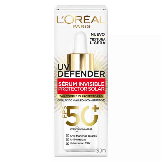loreal serum solar fps 50 invisible protector facial l’oréal paris