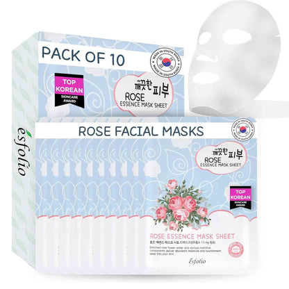Mascarilla Rose Essence Esfolio Caja Pack de 10 Uni