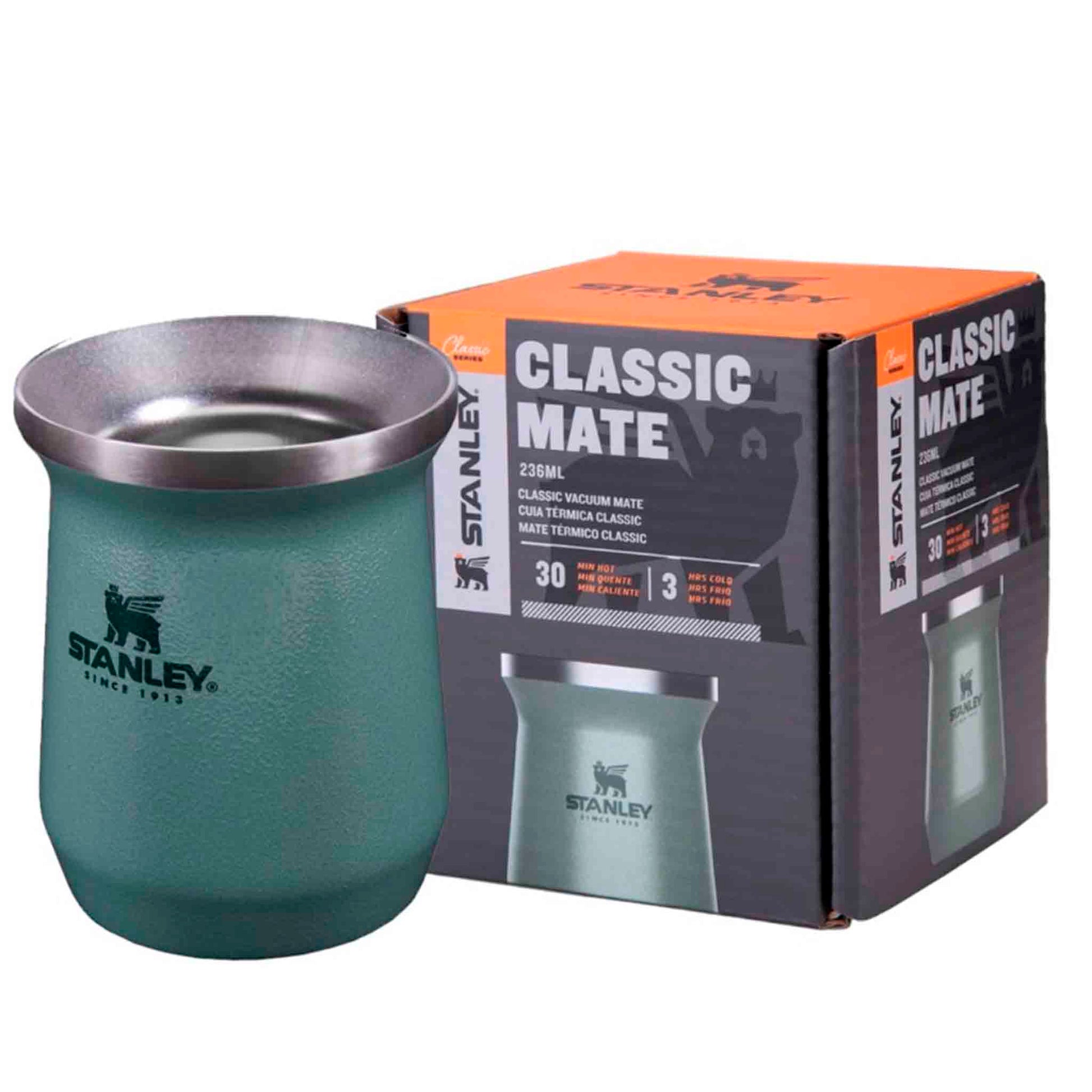Mate Stanley Verde 236 ml – Estilo y Resistencia en Cada Cebada STANLEY- Dermocosmetica_belleza_online