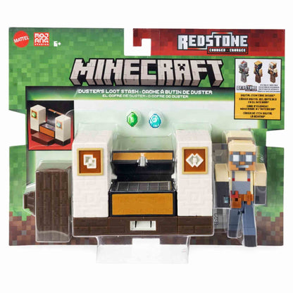 Minecraft Figura 8cm Cofre Duster Core 2 Pack