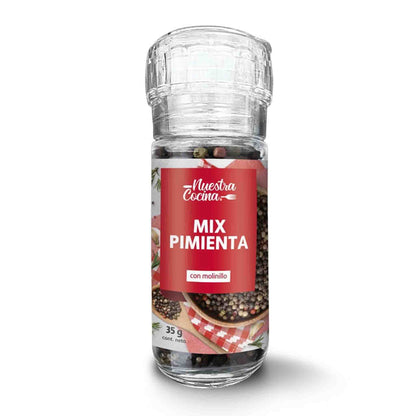 Mix Pimienta Nuestra Cocina 35 g Con Molinillo Aromático