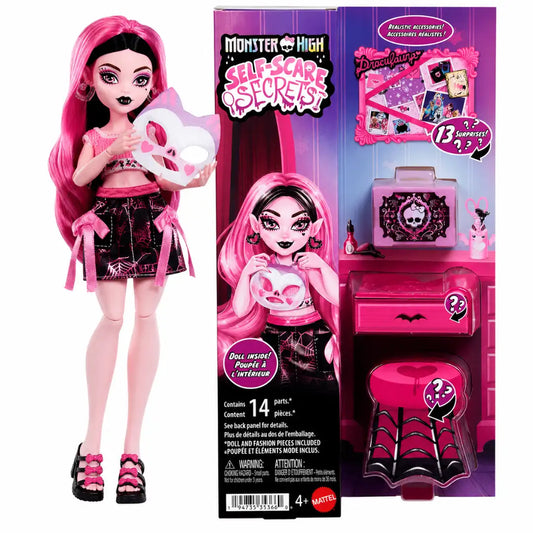 Monster High Draculaura Self-Scare Secrets 14 Piezas