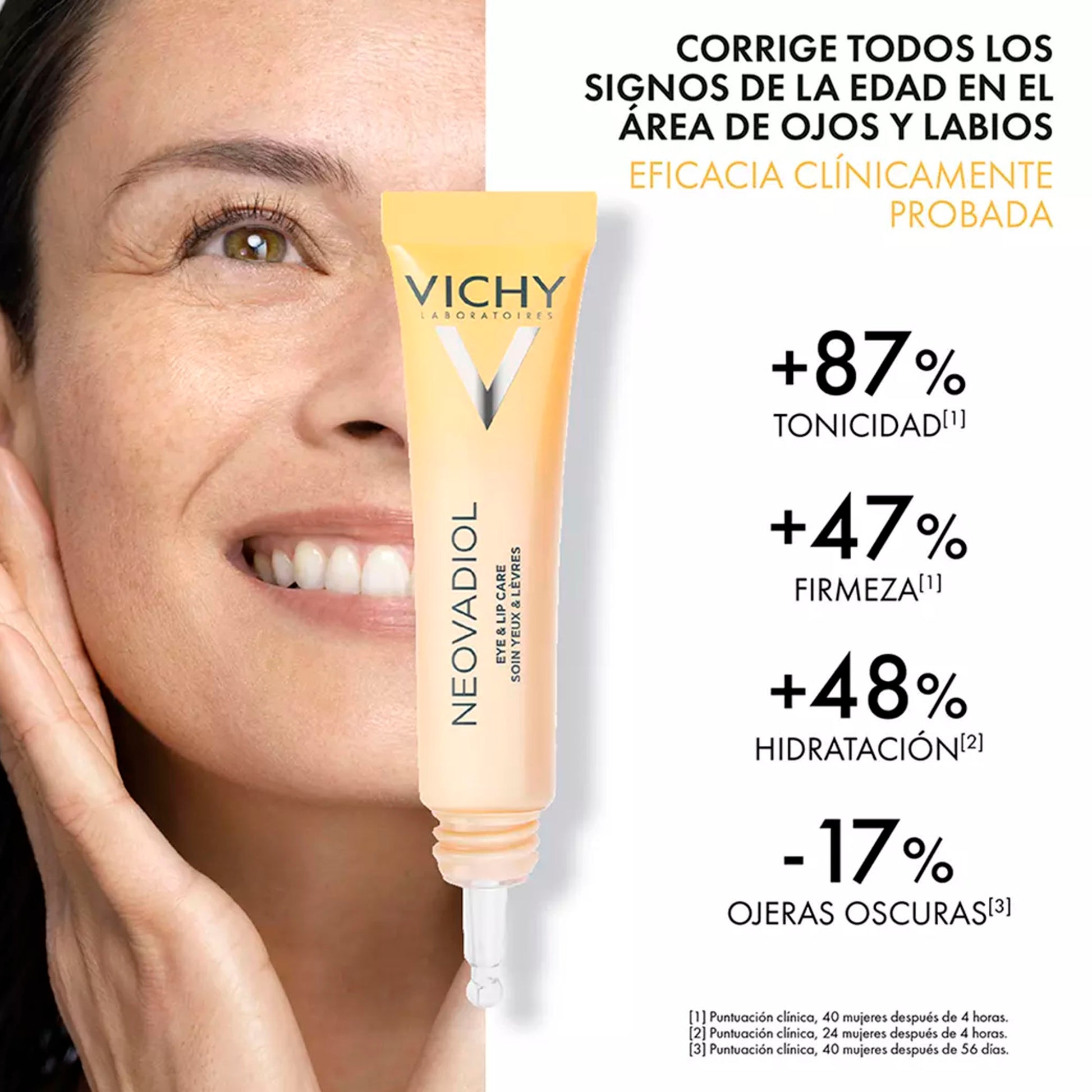 Vichy Neovadiol Contorno de Ojos y Labios 15 ml – Día y Noche | Todo Tipo de Piel VICHY- Dermocosmetica_belleza_online