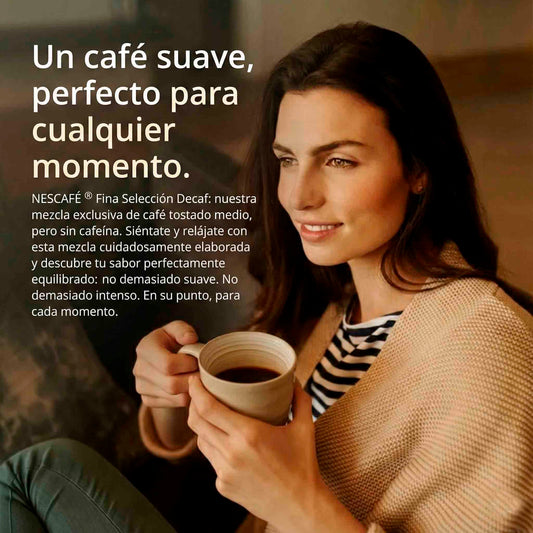 Nescafé Fina Selección Descafeinado 100g | Sabor Intenso