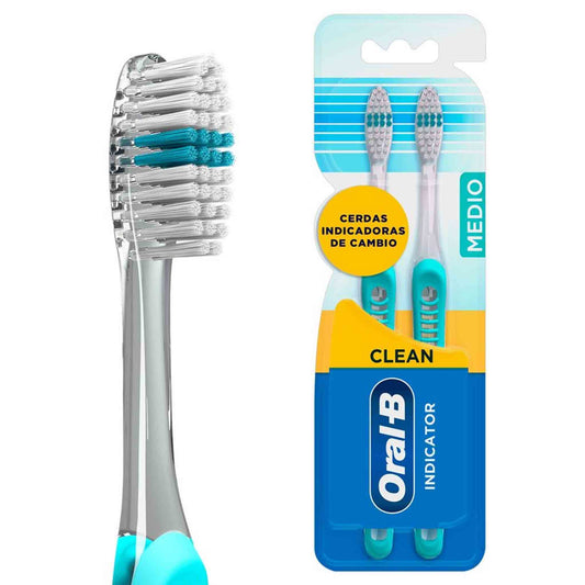 Cepillo Oral-B Indicator Clean Medio 2 Un
