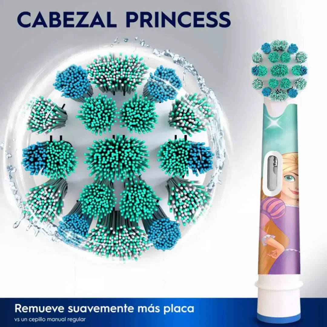 Repuesto Oral-B Pro Kids Disney Princesas pack 2 para cepillo eléctrico infantil desde 3 años