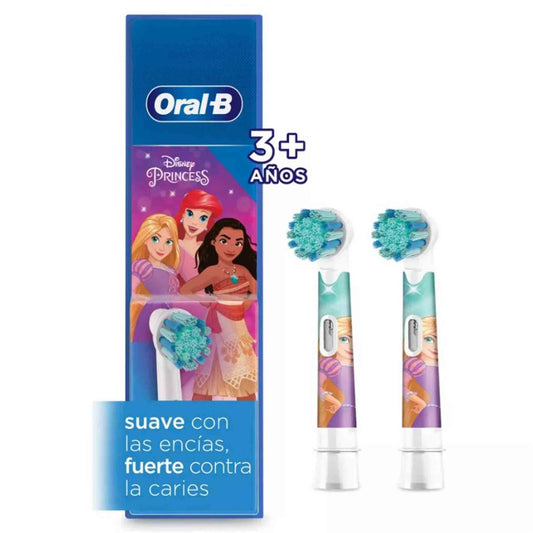 Repuesto Oral-B Pro Kids Disney Princesas pack 2 para cepillo eléctrico infantil desde 3 años