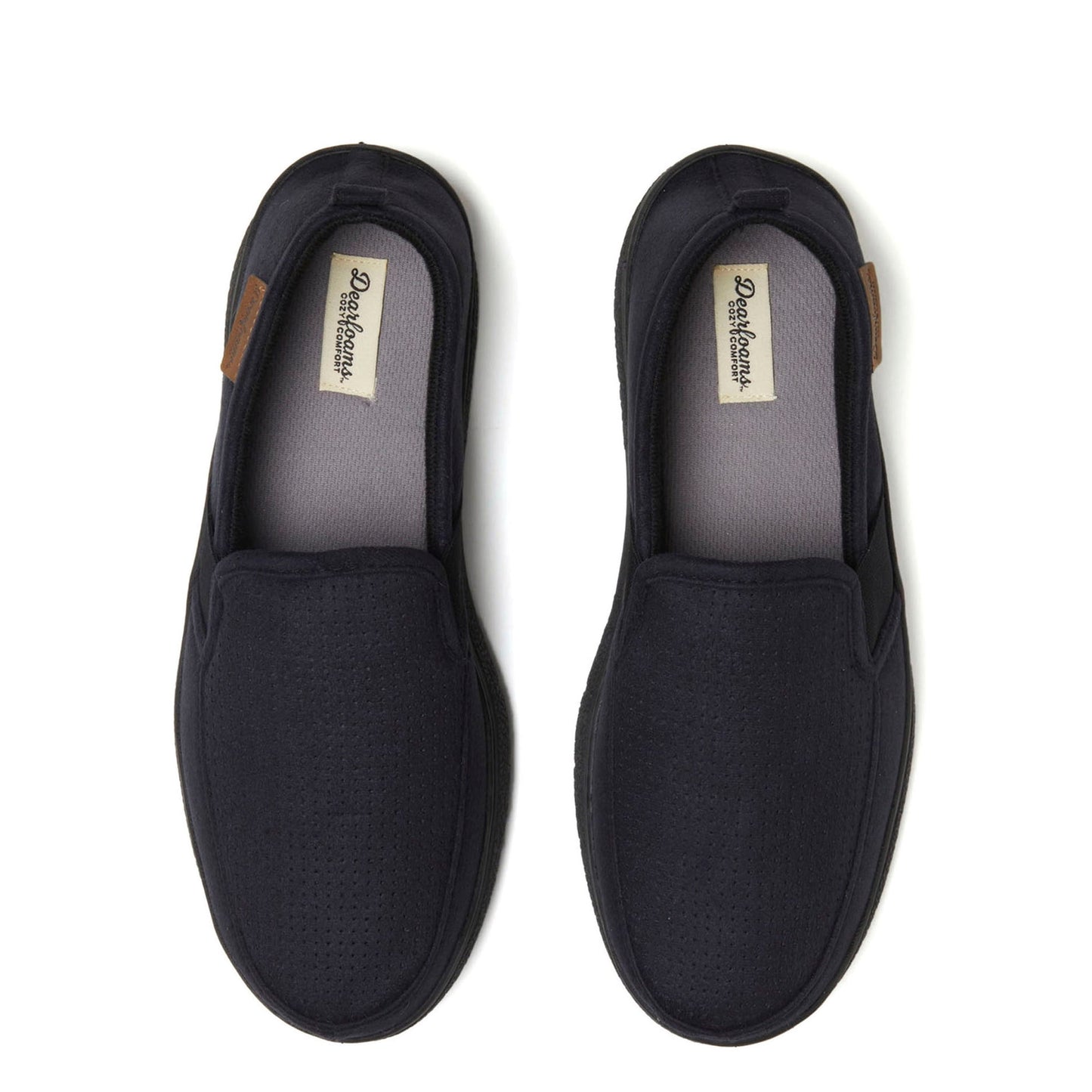 Pantuflas Hombre Dearfoams Cozy Comfort Negro Interior/Exterior DEARFOAMS- Dermocosmetica_belleza_online
