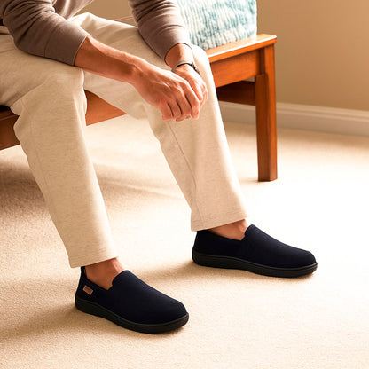 Pantuflas Hombre Dearfoams Cozy Comfort Negro Interior/Exterior DEARFOAMS- Dermocosmetica_belleza_online