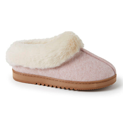 Pantuflas Dearfoams Chloe Knit Clog Rosa Para Mujer Con Regulación De Temperatura DEARFOAMS- Dermocosmetica_belleza_online