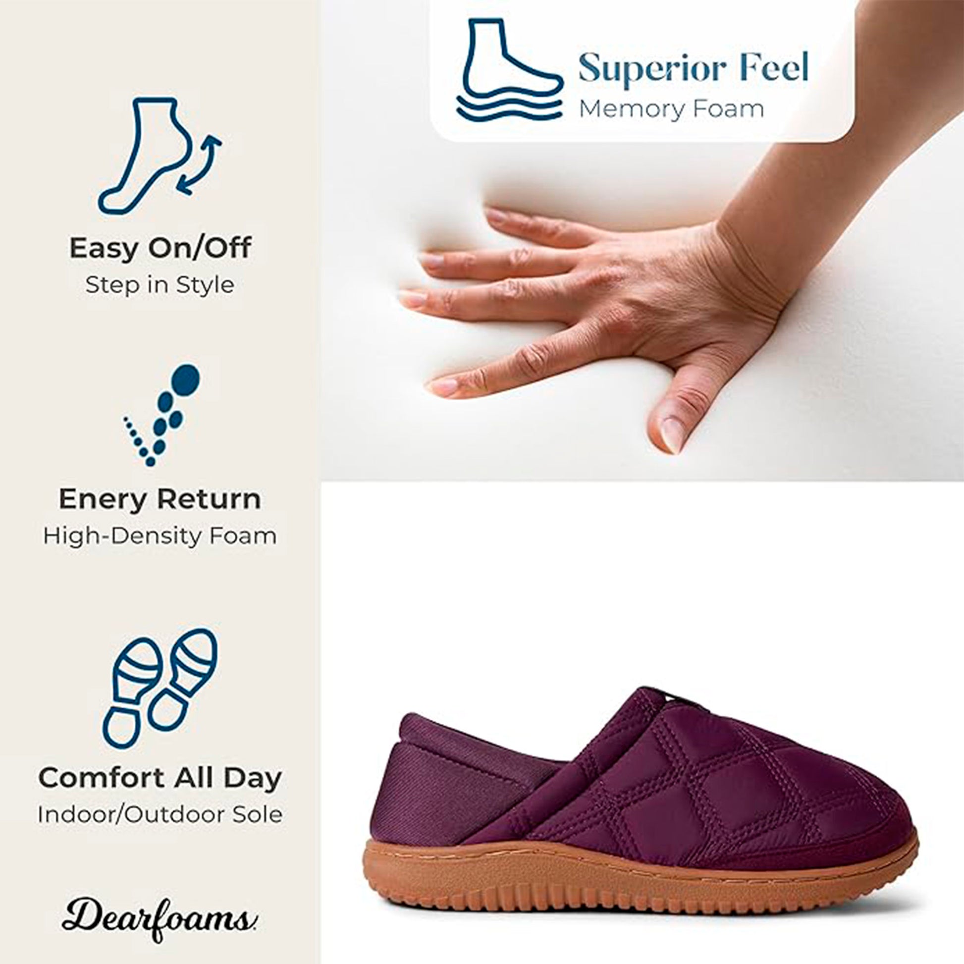 Pantuflas Fireside Dearfoams River De Espuma Viscoelástica - Para Niña Adolescente DEARFOAMS- Dermocosmetica_belleza_online