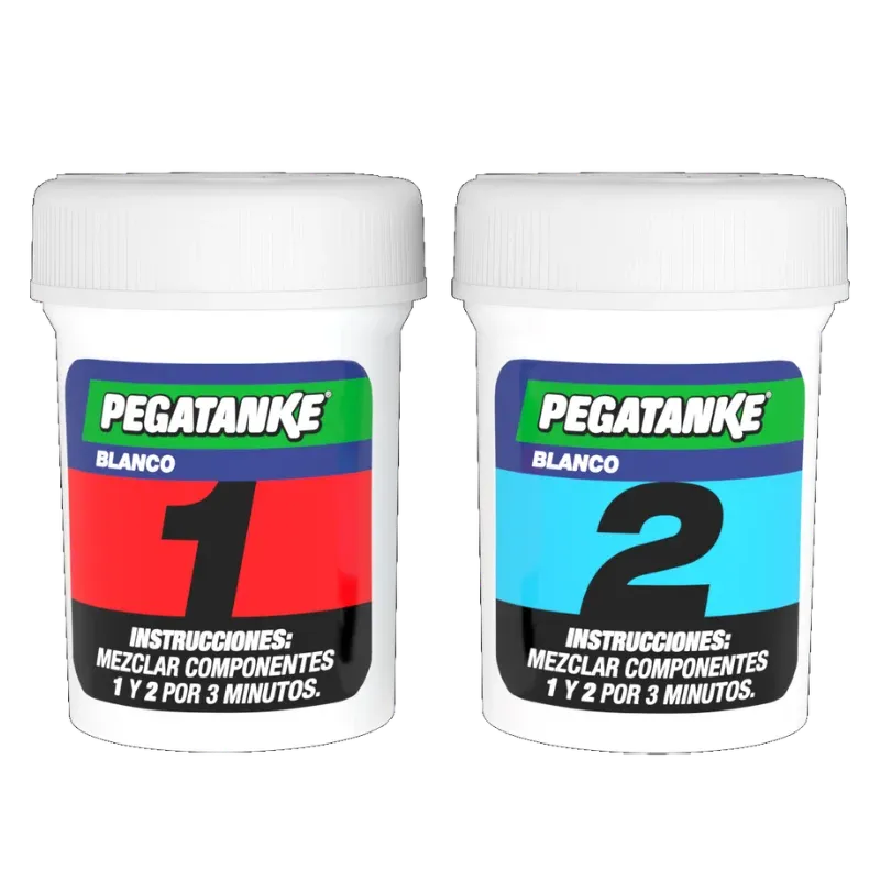Pegatanke Epoxi soldadura al frío en variantes blanco y negro, adhesivo de 2 componentes para reparaciones