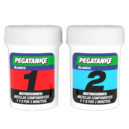 Pegatanke Epoxi soldadura al frío en variantes blanco y negro, adhesivo de 2 componentes para reparaciones