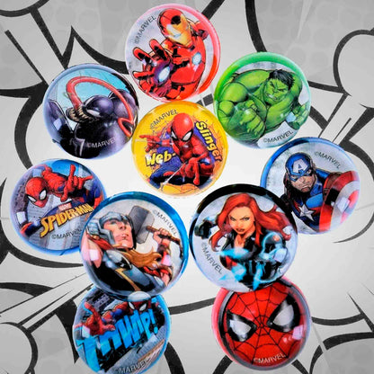 Pelotas Saltarinas Antiestrés Marvel Spiderman x5