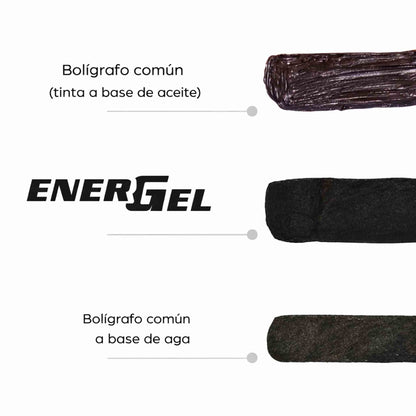 Lápiz Gel Pentel EnerGel Makkuro 0,7 mm Pack 3 Colores