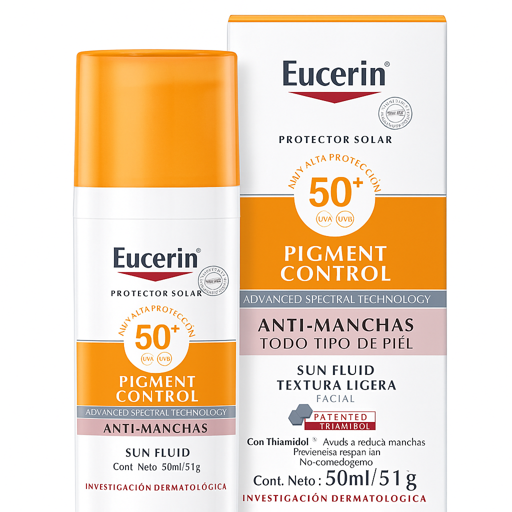 Protector Solar Eucerin Pigment Control Sun Fluid FPS 50+ 50 ml