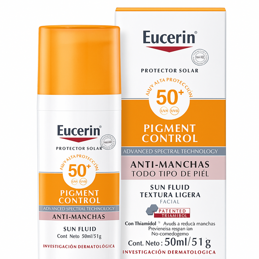 Protector Solar Eucerin Pigment Control Sun Fluid FPS 50+ 50 ml