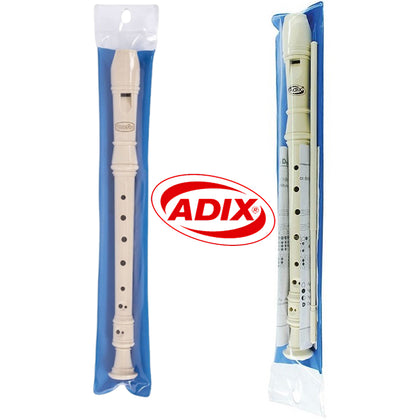 Flauta Dulce Alemana Adix con Estuche y Bagueta – 3 Piezas, Ideal para Principiantes ADIX- Dermocosmetica_belleza_online