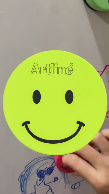 Borrador Magnético Artline Smiley Face - Pack De 3 Unidades