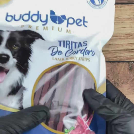 Snack perros Buddy Pet tiritas vacuno natural alto proteínas