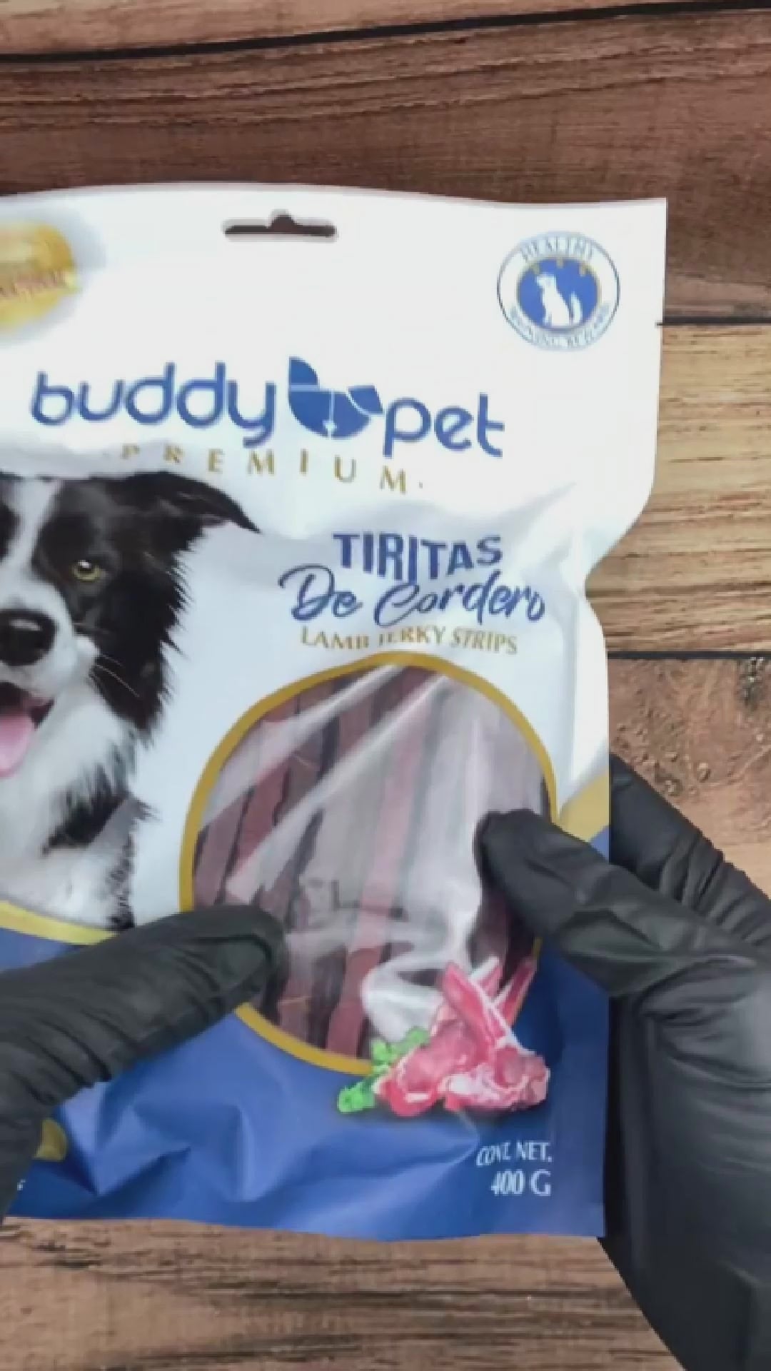 Snack perros Buddy Pet tiritas vacuno natural alto proteínas