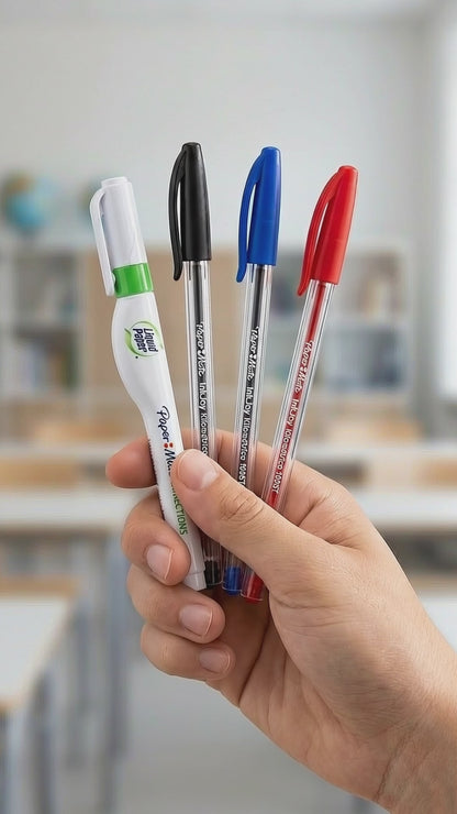 Pack Paper Mate Liquid Paper + Lápices InkJoy Kilométrico