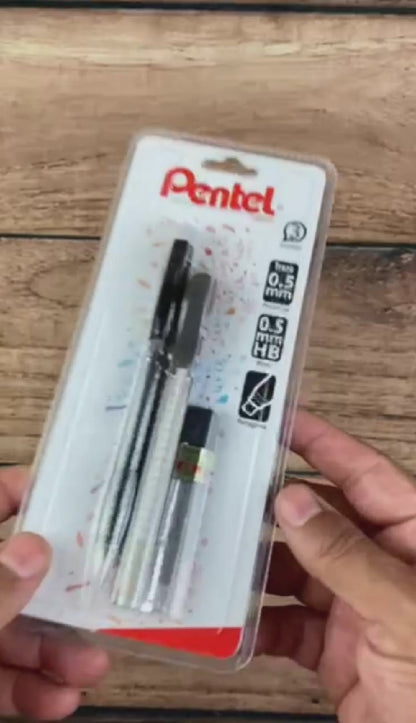 Pack Pentel Portamina Fiesta 0.5mm + Portagoma + Minas