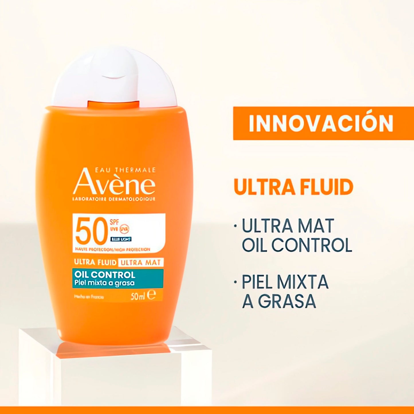 Avene Protector Solar Avene Ultra-fluid 50+ Ultra-mat 50ml AVENE- Dermocosmetica_belleza_online