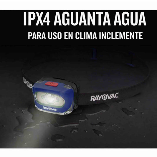 Linterna Frontal Rayovac 200 Lúmenes Recargable LED