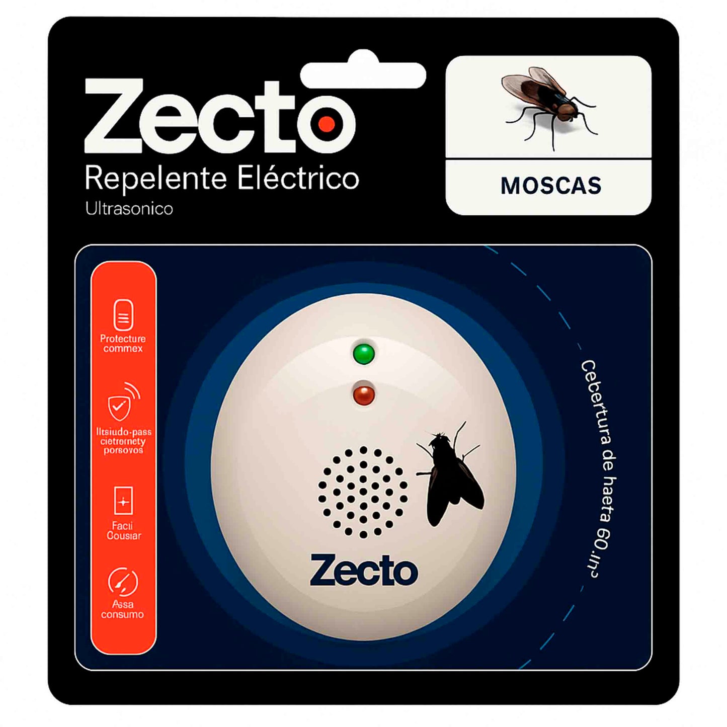 Zecto Repelente Eléctrico Moscas Ultrasonido