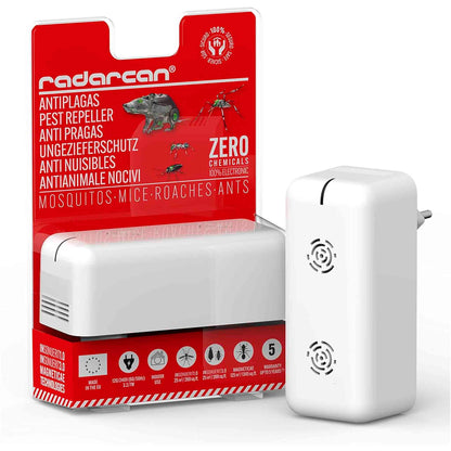 RADARCAN Pest Repeller R-200 | Repelente Electrónico de Plagas para el Hogar