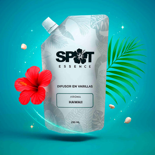Refill Repuesto Aromatizador de Varillas Spot Essence Hawaii 250ml
