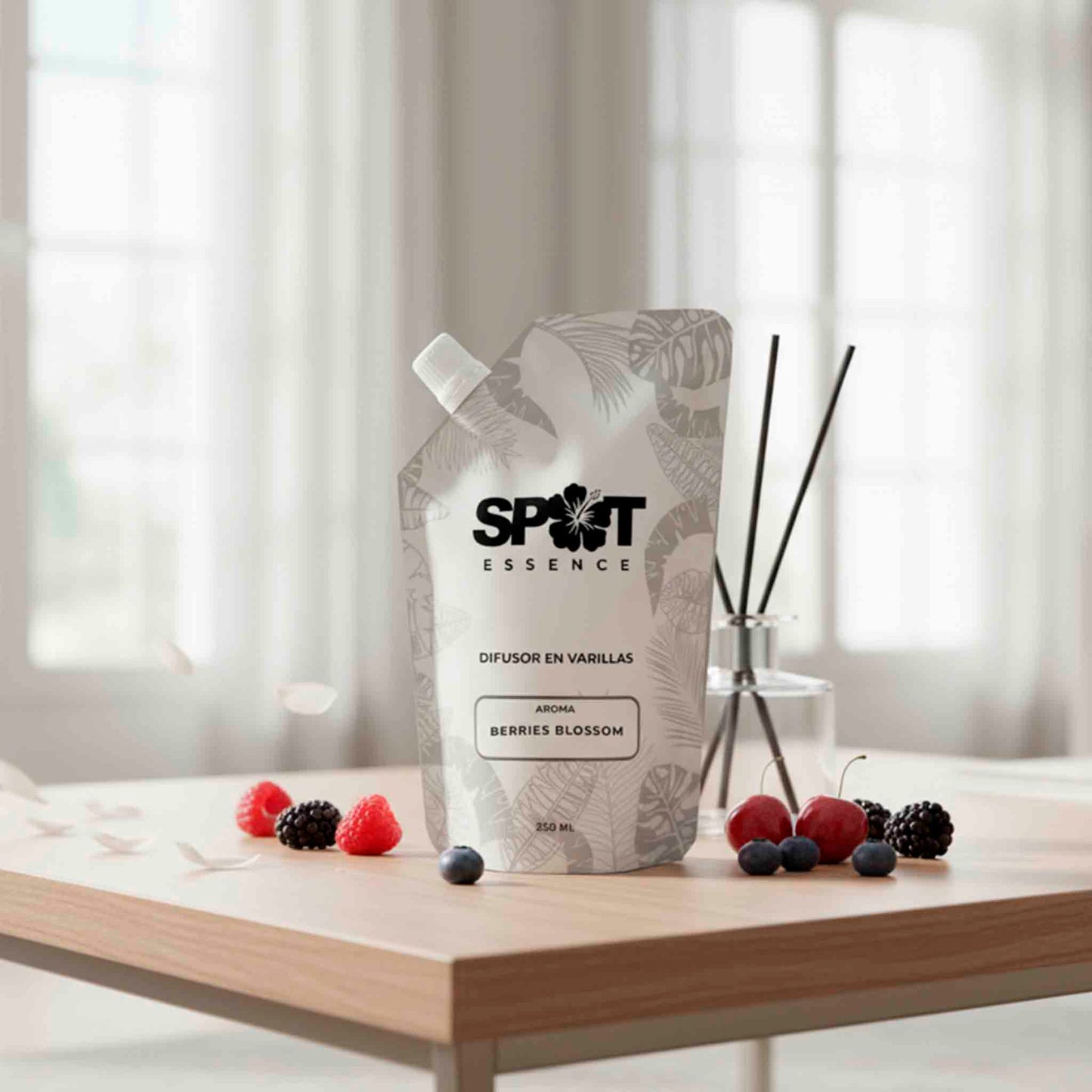 Repuesto Aromatizador de Varillas Spot Essence Berries Blossom 250 ml