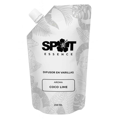Refill Repuesto Aromatizador de Varillas Spot Essence Coco Lime 250ml