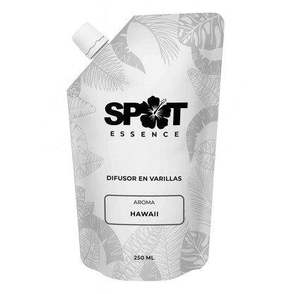 Refill Repuesto Aromatizador de Varillas Spot Essence Hawaii 250ml