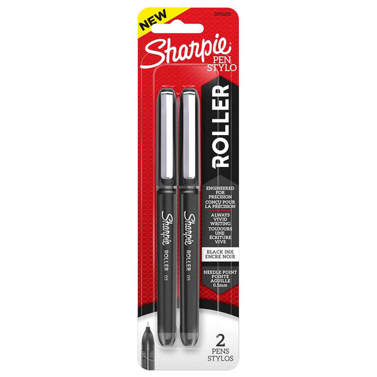 Bolígrafo Sharpie Rollerball 0,5 mm tinta negra blíster 2 unidades