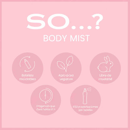 SO...? Wild Berries Body Mist 100ml bruma corporal aroma frutos rojos