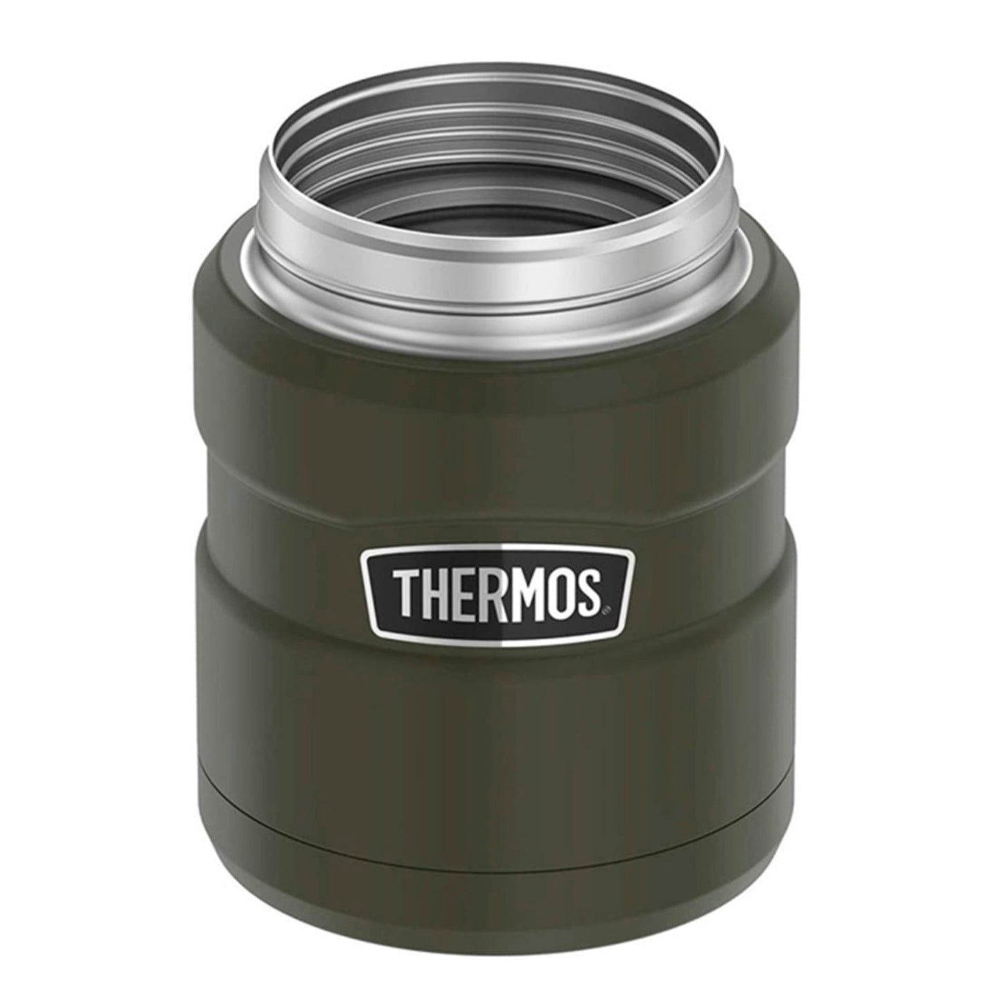 Termo de Comida Thermos King 470 ml – Acero Inoxidable Verde Army THERMOS- Dermocosmetica_belleza_online
