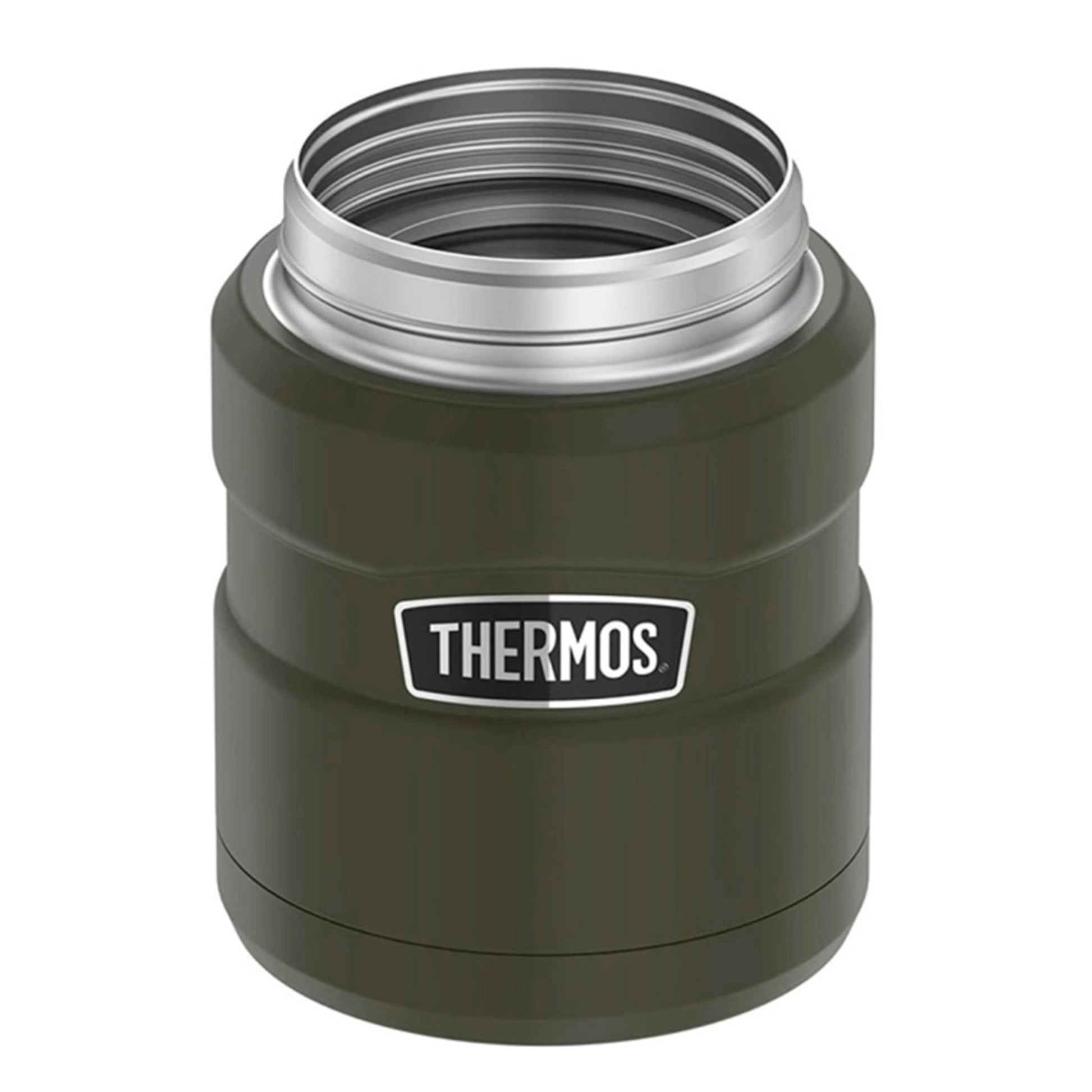 Termo de Comida Thermos King 470 ml – Acero Inoxidable Verde Army THERMOS- Dermocosmetica_belleza_online