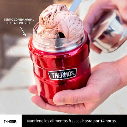 Termo de Comida Thermos King 470 ml – Acero Inoxidable Rojo Thermos- Dermocosmetica_belleza_online