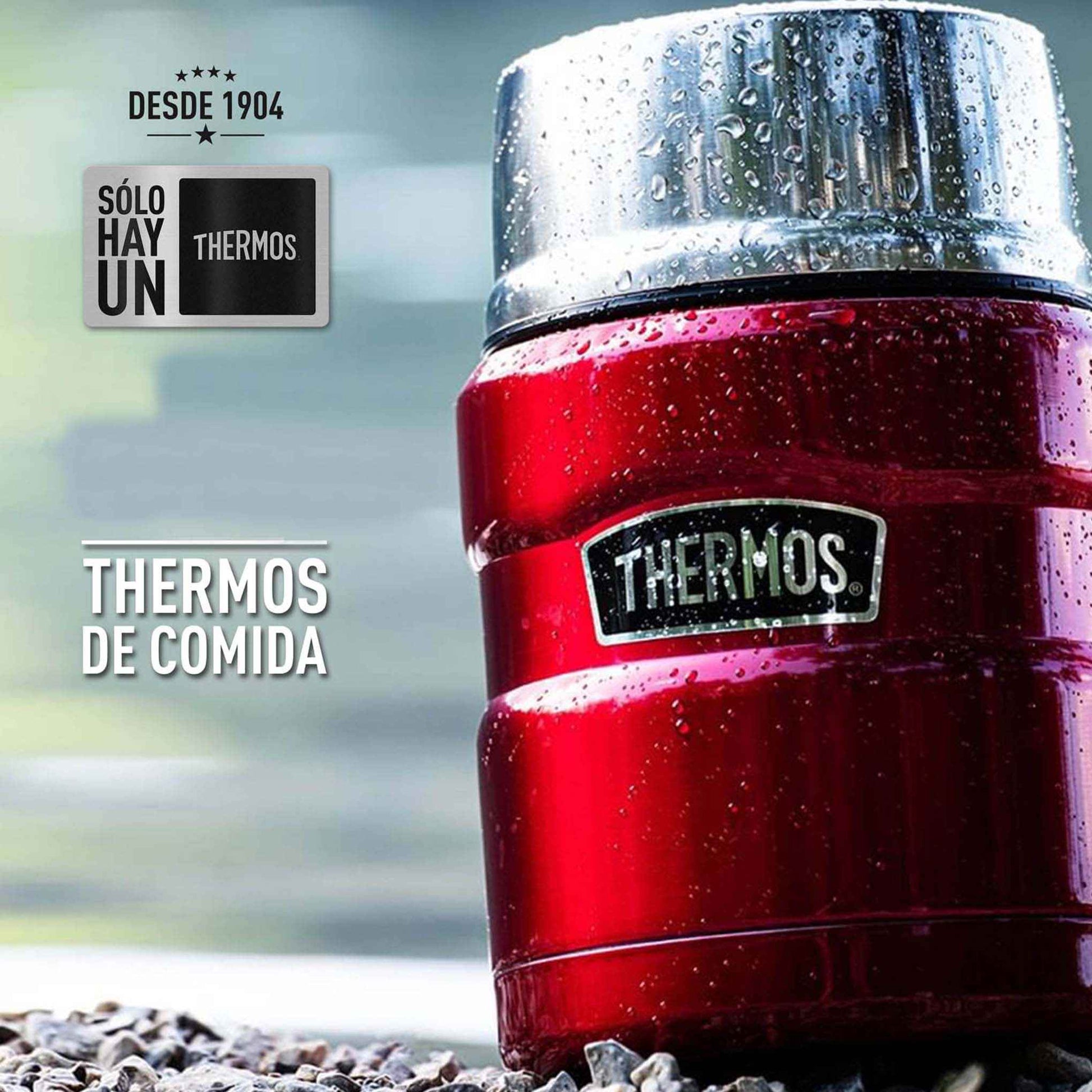 Termo de Comida Thermos King 470 ml – Acero Inoxidable Rojo Thermos- Dermocosmetica_belleza_online