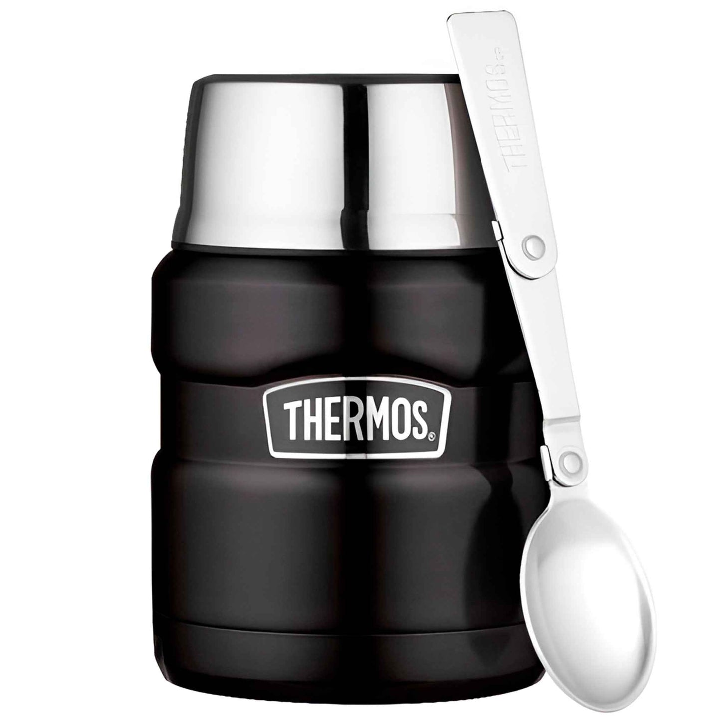 Termo de Comida Thermos 470 ml – Acero Inoxidable Negro, Hermético y Duradero THERMOS- Dermocosmetica_belleza_online