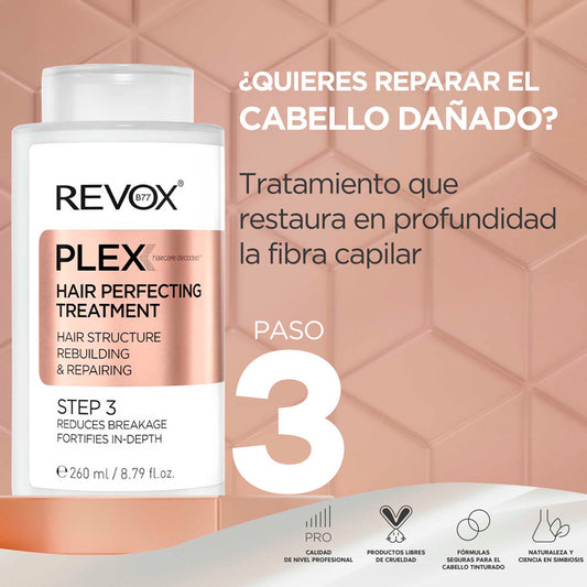 Revox B77 Plex Paso 3 · Tratamiento Fortalecedor para un Cabello Perfecto REVOX- Dermocosmetica_belleza_online