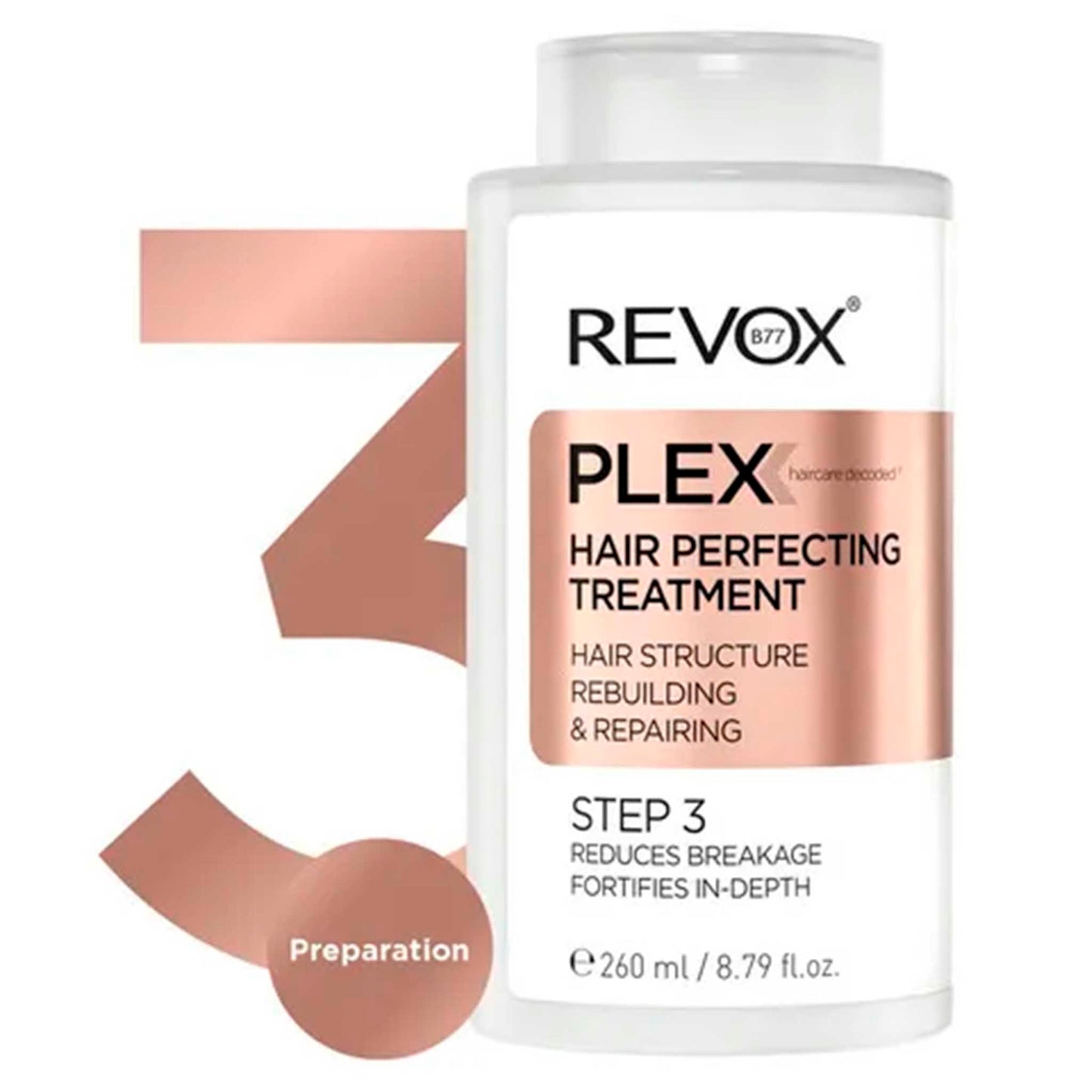 Revox B77 Plex Paso 3 · Tratamiento Fortalecedor para un Cabello Perfecto REVOX- Dermocosmetica_belleza_online