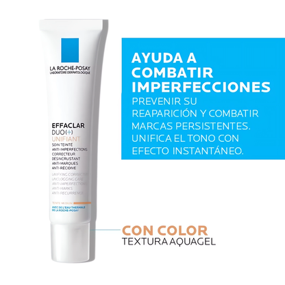 Crema Anti-imperfecciones Effaclar Duo + Unifiant 40 Ml LA ROCHE POSAY- Dermocosmetica_belleza_online