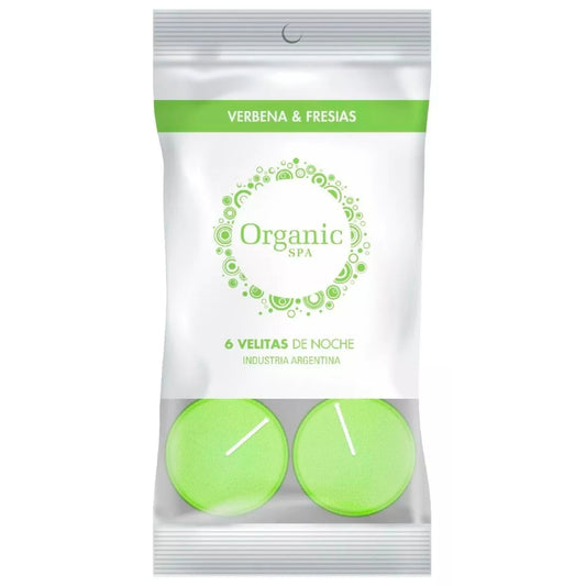 Velitas de Noche Verbena & Fresias – Organic Spa Aromaterapia Floral