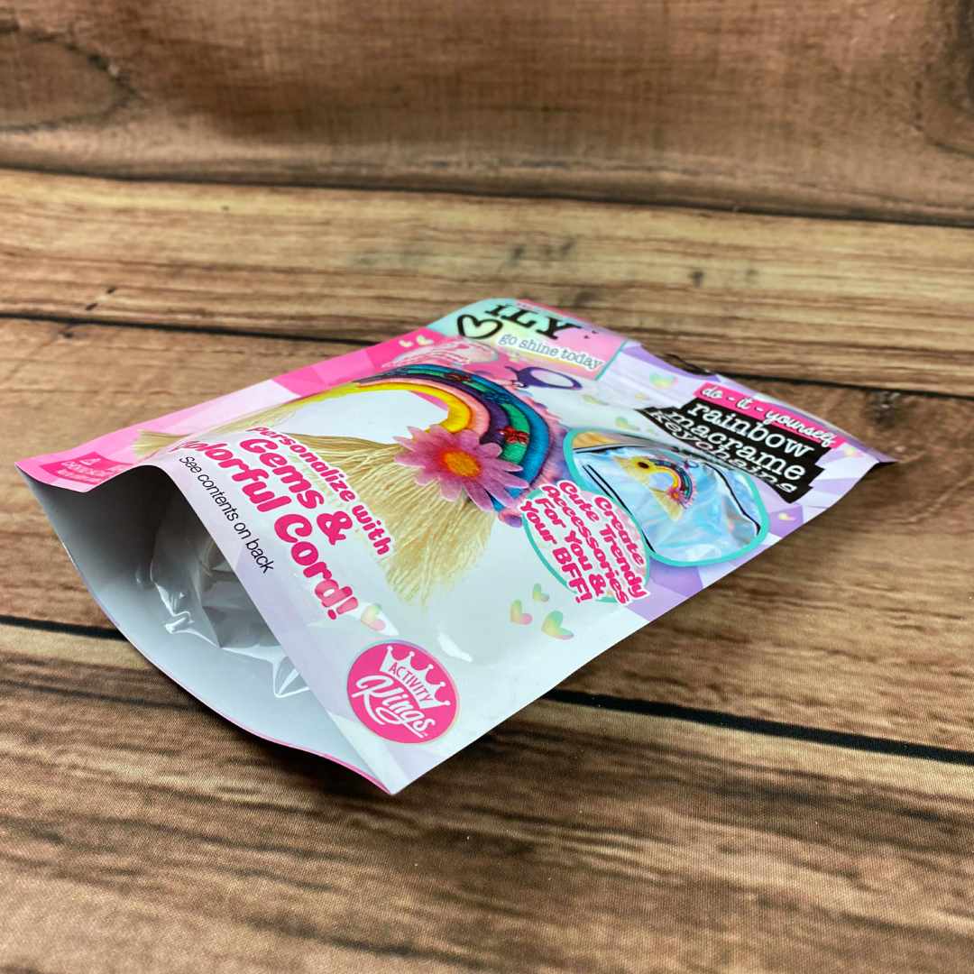 Kit Llaveros Arcoíris Macramé DIY Pack 2 We Cool