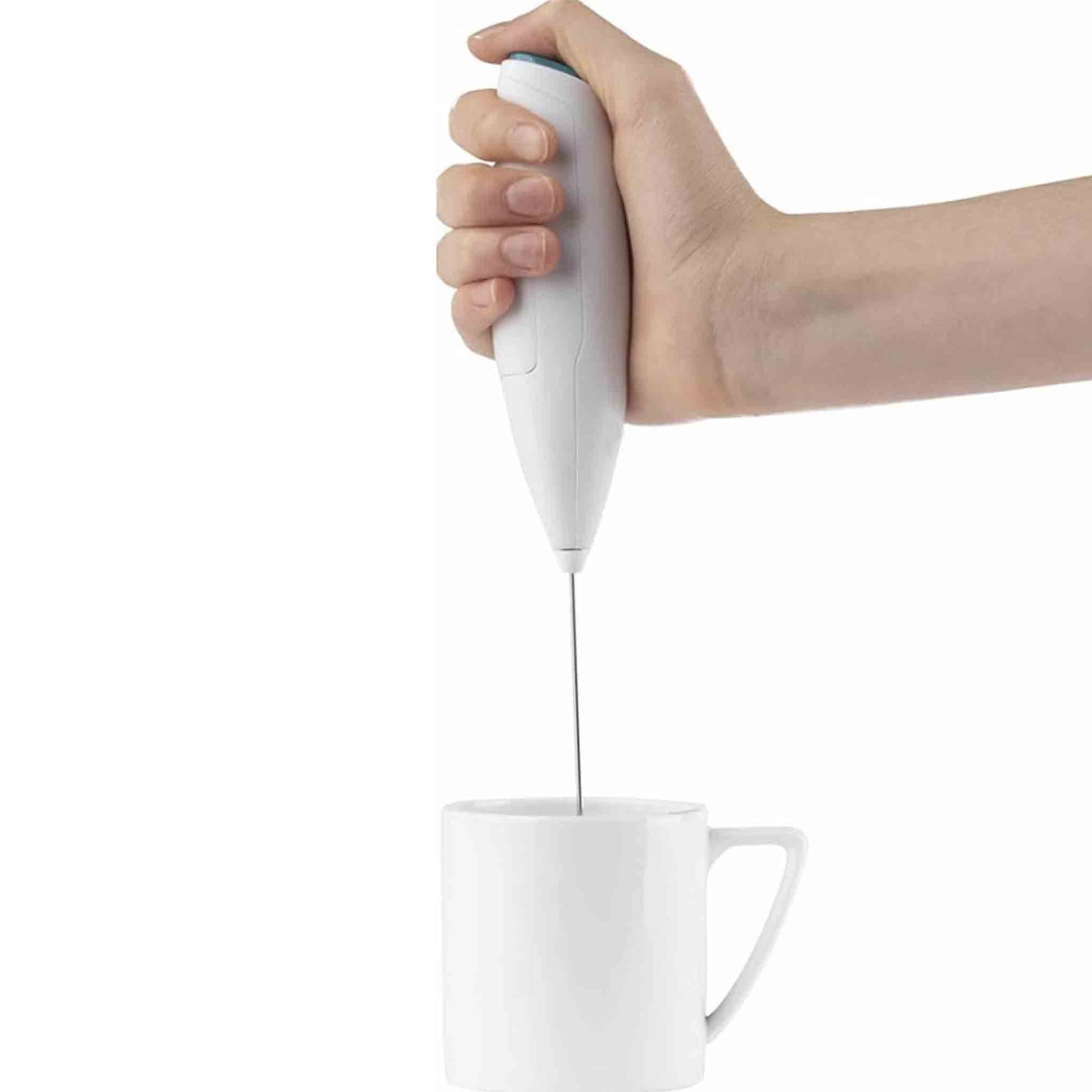 Espumador de leche White Cave a pilas portátil café espuma rápida